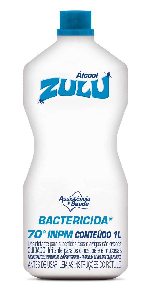 Álcool Líquido 70 INPM Zulu 1L