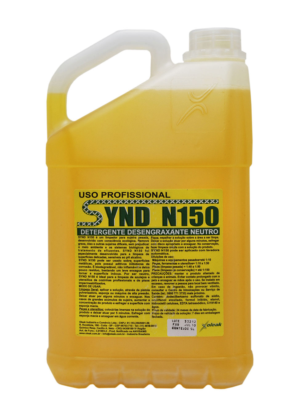 Detergente Desengraxante Neutro Synd 150