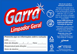 Limpador Multiuso Garra Etiqueta