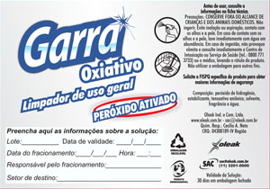 Limpador Multiuso Garra Oxiativo Etiqueta