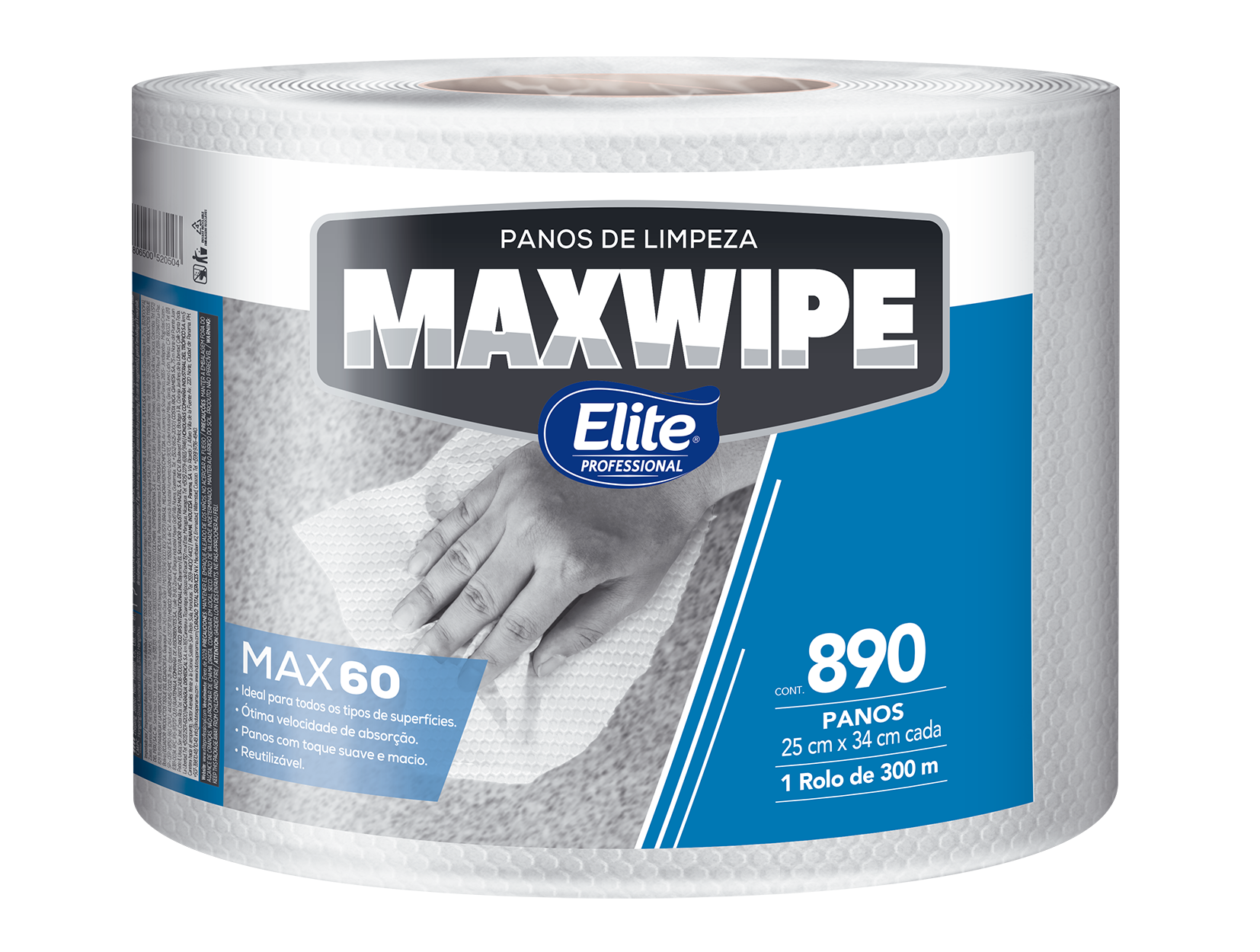 Pano de Limpeza Pesada Maxwipe Max 60