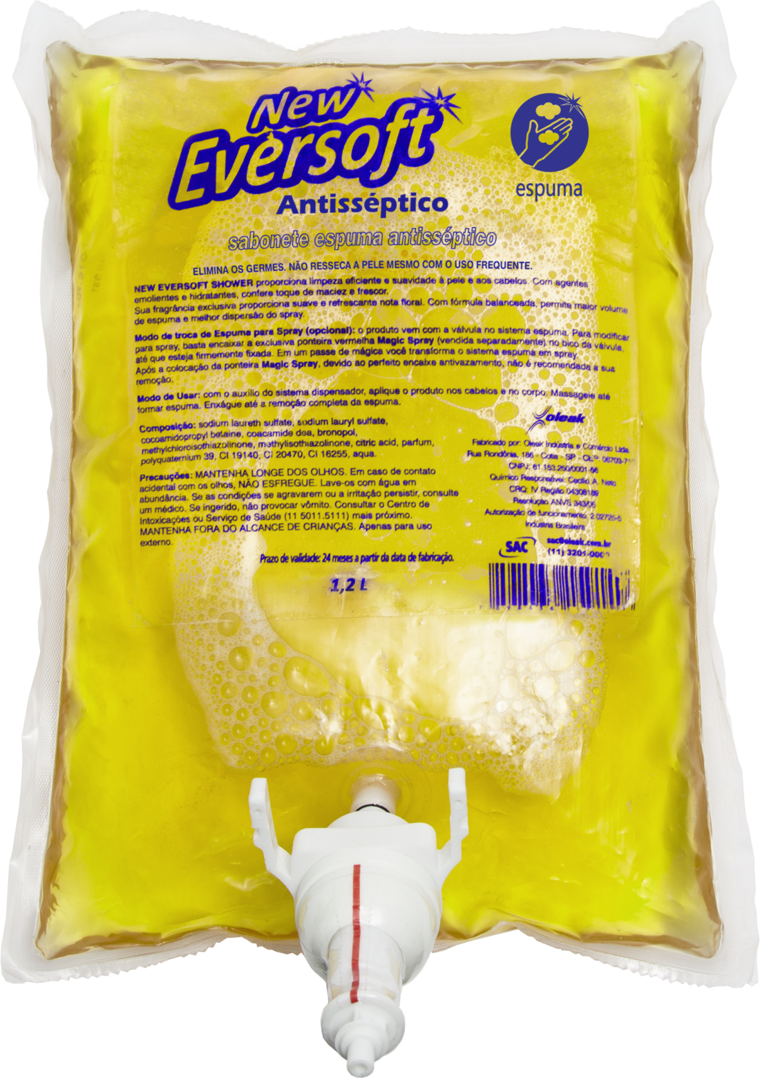 Sabonete Antisséptico Espuma