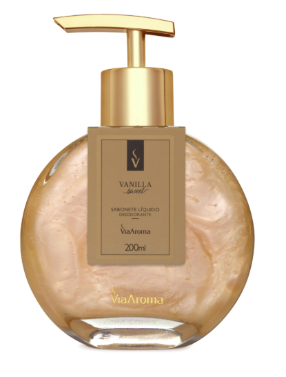 Sabonete Liq Via Aroma Vanilla 200 Ml
